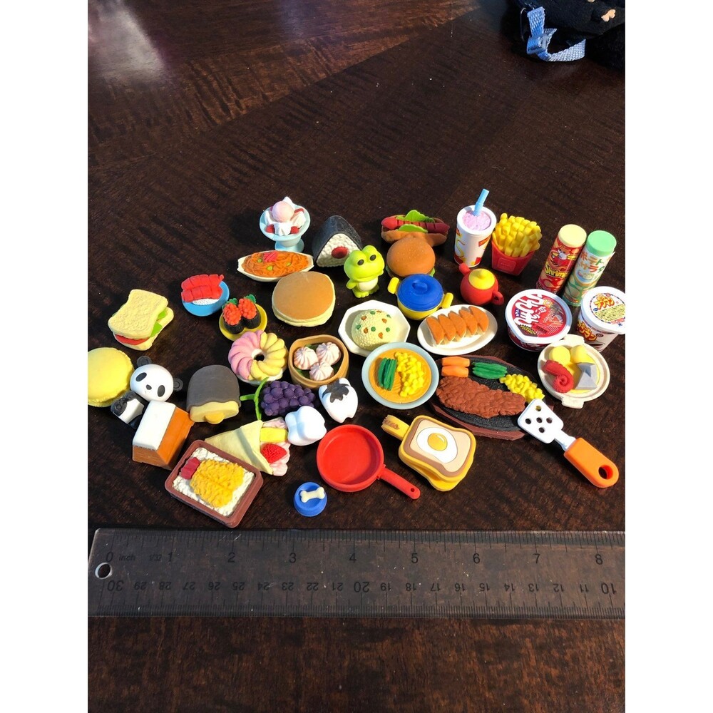Lot Japanese Omoshiro miniature erasers